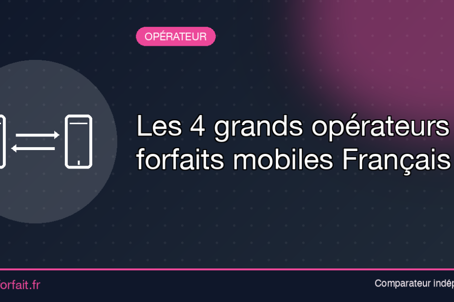 Les 4 grands operateurs de forfaits mobiles francais