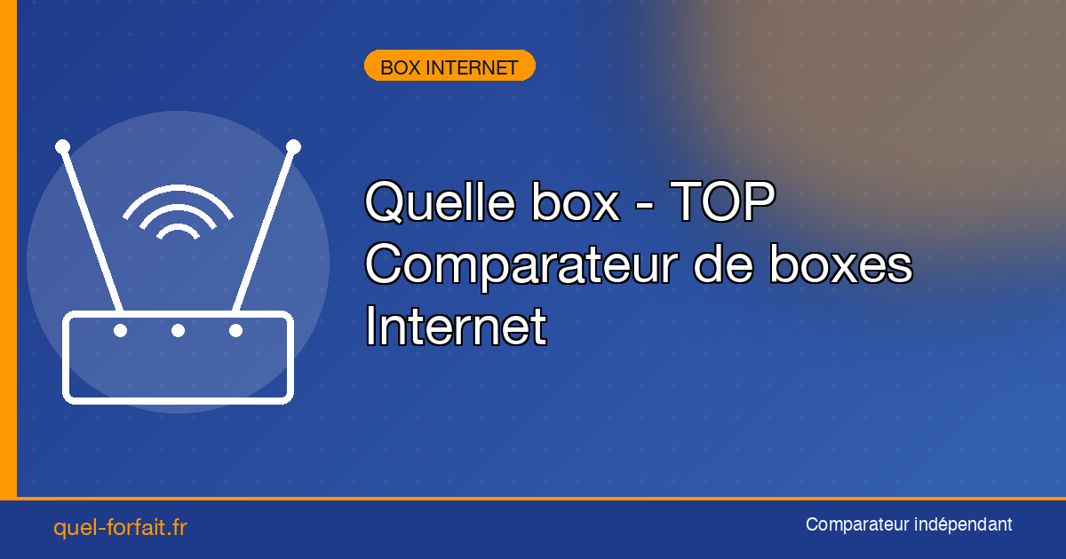 Quelle box - TOP Comparateur de boxes Internet