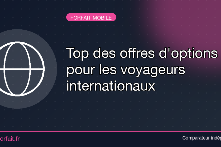 Top des offres d'options pour les voyageurs internationaux
