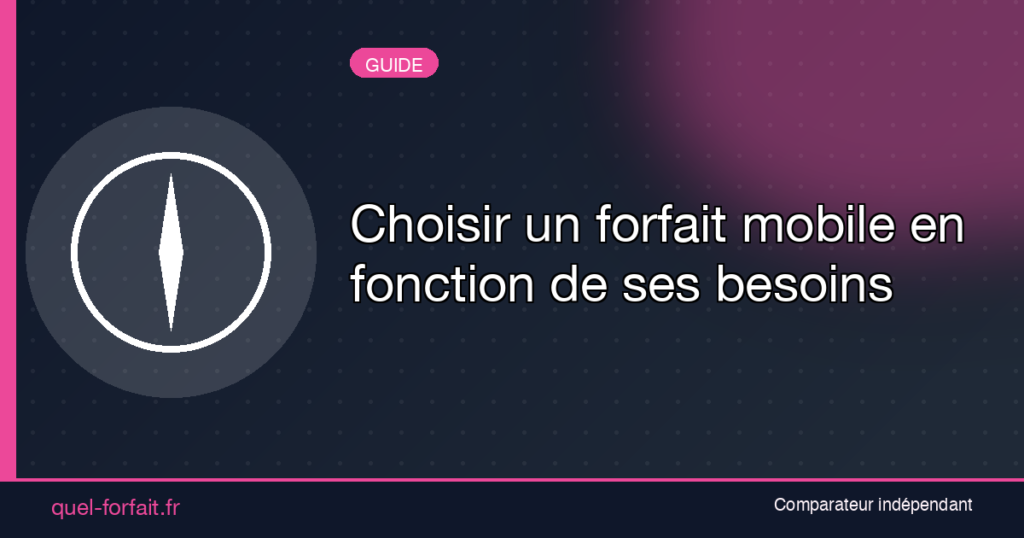 Choisir un forfait mobile en fonction de ses besoins