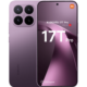 Purple Xiaomi 17T Pro smartphone with a quad-camera rear array and edge-to-edge display. Front shows branding and a large screen.