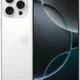 White iPhone shown from back and front, featuring a triple-camera rear system and edge-to-edge display.