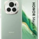 Front and back views of the Honor Magic Pro 5G smartphone in a pale green color, showing a triple camera module on the back.