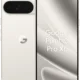 Front and back view of a Google Pixel 10 Pro XL smartphone: cream back with a horizontal camera bar and 'G' logo, and a large display showing the model name.