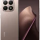 Rear and front view of a rose-gold Xiaomi smartphone, showcasing a quad-camera island on the back and a edge-to-edge display on the front.