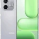 Back and front view of a silver Honor smartphone with twin rear cameras and a large edge-to-edge display on green wallpaper.Artful dual-camera module on the back; punch-hole front camera.